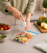 FreshLock™ Selladora al Vacío Portátil + Kit de Bolsas Reutilizables