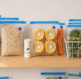 FreshLock™ Selladora al Vacío Portátil + Kit de Bolsas Reutilizables